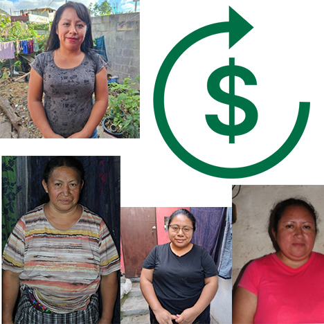 Families of Estela Can, Ana Ruth Bocel, Blanca Taquira and Cecilia Pocop